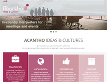Tablet Screenshot of acantho.eu